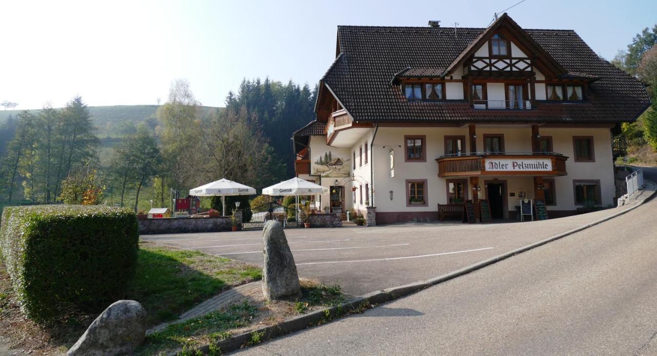 Landgasthof Adler Pelzmuehle Biederbach Bagian luar foto